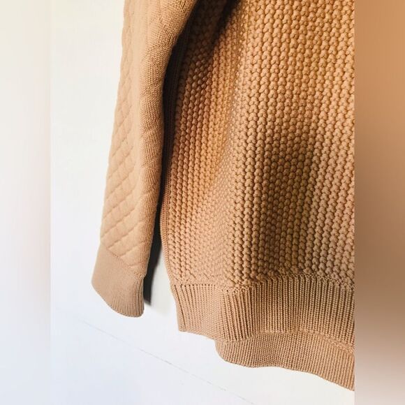 Salvatore Ferragamo | women’s chunky knit tan pullover sweater | size XL - Picture 3 of 6